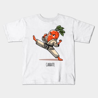 Carrate Karate Carrot Kids T-Shirt